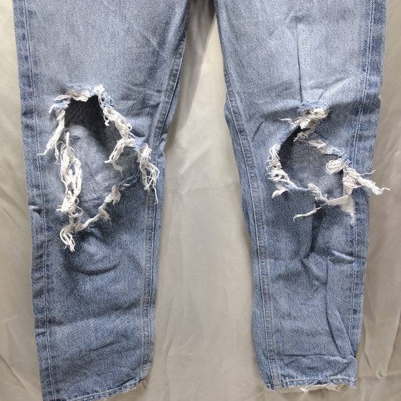Agolde 90s Jeans in Fall Out Distressed Mid Rise Loose Fit Button Fly Sz 23 - Picture 6 of 12